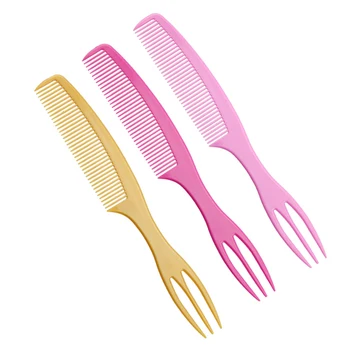 

New Barber Salon Style Haircut Comb with Fish Tail Shape Colorful Women Updo Mermaid Comb Hair Fork Hair Dyeing Tool UN253