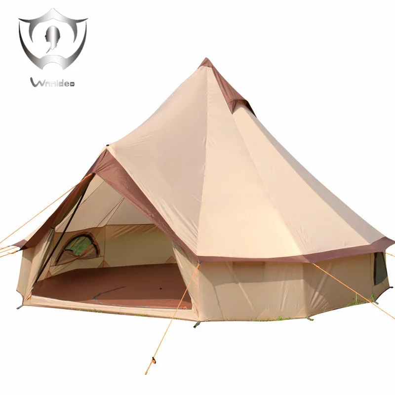 

Wnnideo Cotton Canvas Bell Tent Waterproof tipi tent with Stove Jacket on the wall big tent