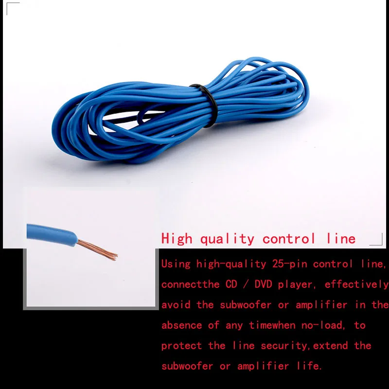 8GA Car Power Amplifier Line Car Audio Modified Subwoofer Matching Copper Clad Aluminum Wire PVC Plastic Outer Skin High Quality