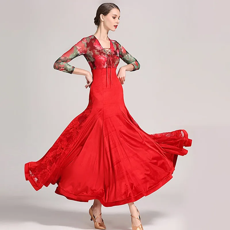 Стандартные платья для танцев, бальные платья для вальса, бальные платья, Одежда для танцев, современные танцевальные костюмы, красное платье для фламенко, костюмы для танго