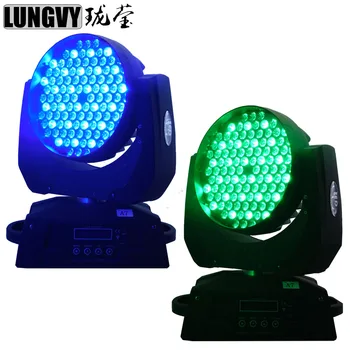 

Free Shipping 2pcs/lot 108x3w RGBW LED Moving Head Wash Light Professional DJ Disco DMX Stage Lights