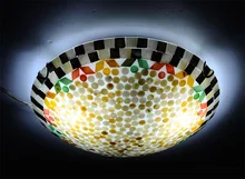Mediterranean style natural shell ceiling lights lustres night light led lamp floor bar home lighting Free shipping