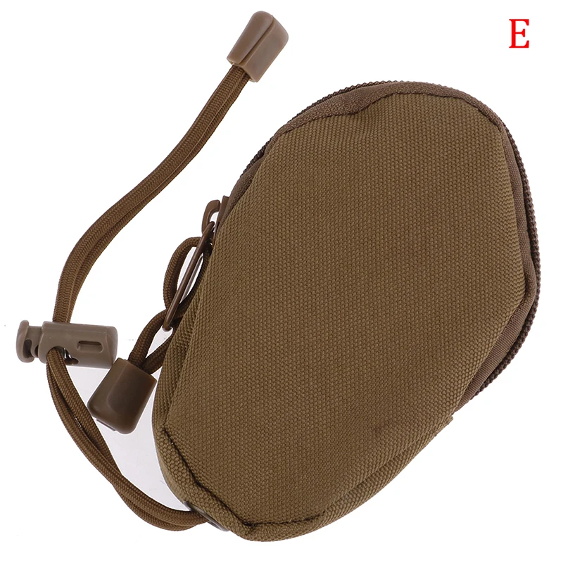 1PCS EDC Mini Key Wallets Holder Men Coin Purses Pouch Military Army Bag Small Pocket Keychain Zipper Case Out Door Pack