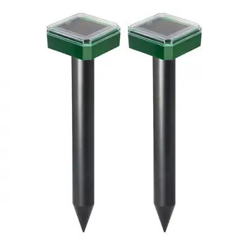 

Promotion! 2 Pieces Solar Sonic Mole Repellent Vole Deterrent Chaser Spike