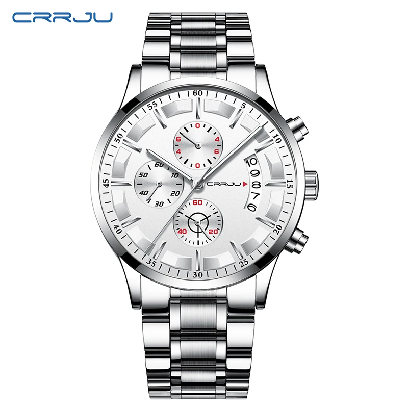 Relogio Masculino 2019 Mens Watches Top Brand Luxury Crrju New Fashion Business Chronograph Black Male Wristwatch Men Watch 2019 (20)