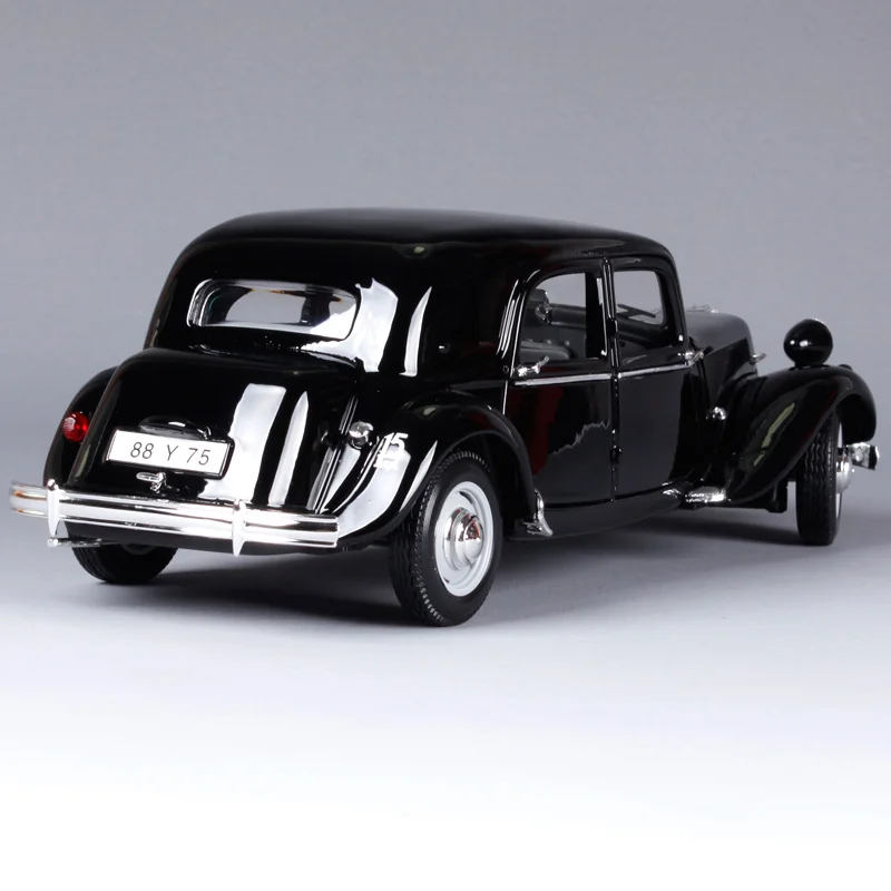 Maisto 1:18 1952 citroen 15cv 6cyl Черный Модель автомобиля Роскошные Винтаж Модель автомобиля изысканный motorcar collective edition 31821