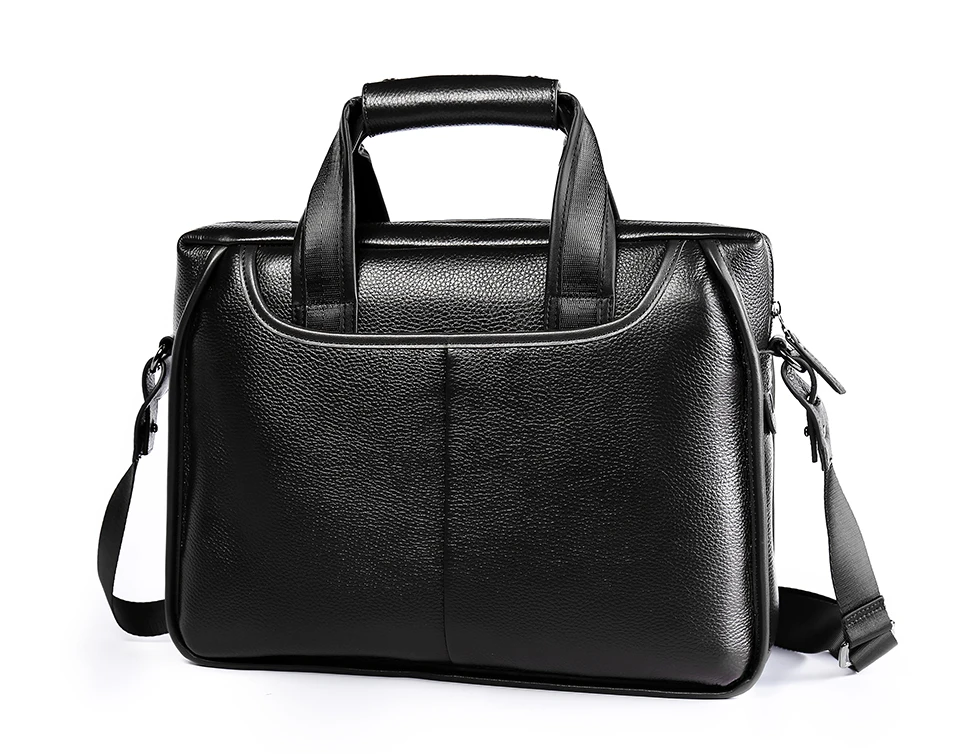 Мужской портфель из натуральной кожи, большая вместительность, мужские сумки, деловая мужская сумка через плечо, Натуральная Воловья кожа, сумка для ноутбука