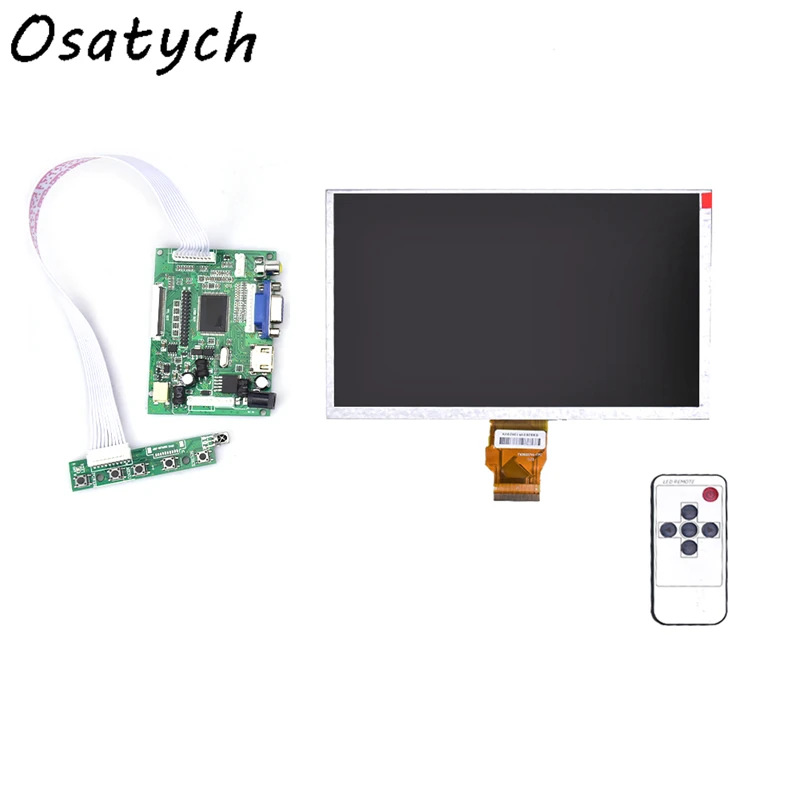 9-дюймовый ЖК-дисплей Экран Дисплей Панель HDMI VGA 2AV Управление Лер + пульт Управление 1024*600