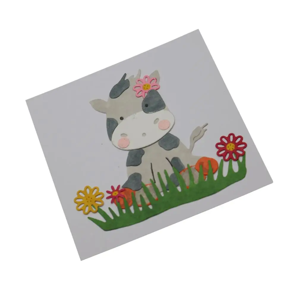 

Cattle Frames Metal Cutting Dies Animal Stencils For DIY Scrapbooking Album Paper Decorative Crafts Embossing Die Cut 2019 New