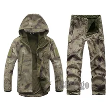 Тактическая Экипировка TAD 4,0 акулья кожа мягкая оболочка скрывающаяся Военная камуфляжная куртка+ брюки уличная охотничья Униформа Костюмы