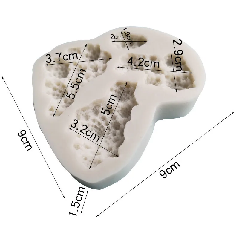 3D Коралл помадка силиконовые формы для торта трафарет для выпечки сахар Полимерная глина силиконовая форма для торта Форма для шоколада выпечки