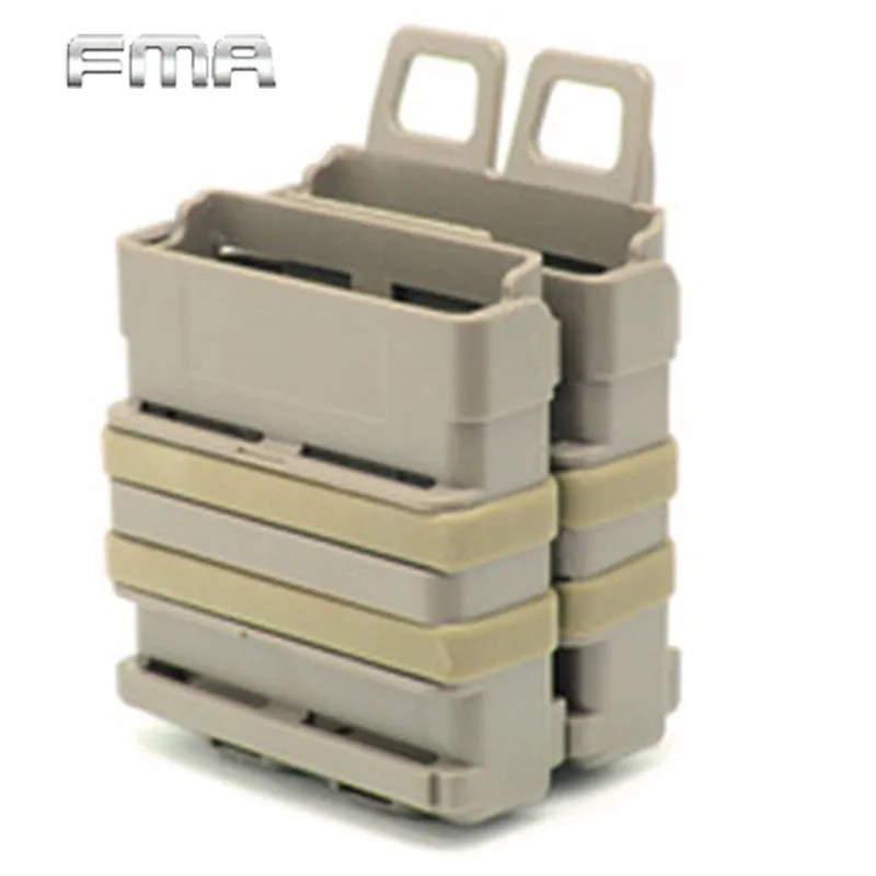

Airsoft Rifle 5.56 Two Holder Magazine Pouches Mag M4 Magazine Tactical Pouch Molle System Module Combat Fast Mag Clip on sale
