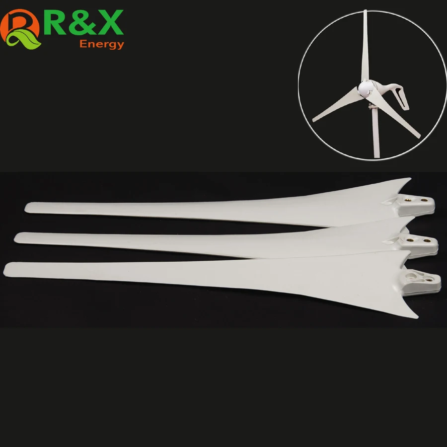 

Wind turbine blade for 400w wind turbine, 650mm length nylon fan blade, 1300mm rotor diameter