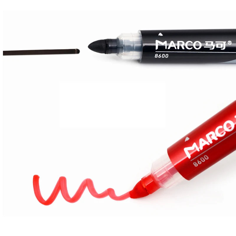 Марко 8600 ручка для доски стираемая вода ручка Нетоксичная и Легко протирается блокнот ручка черный синий зеленый красный