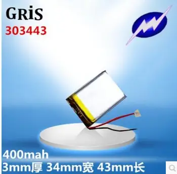 

3.7V 303443303343 Czech D600 smart rear view mirror recorder battery D600s Rechargeable Li-ion Cell