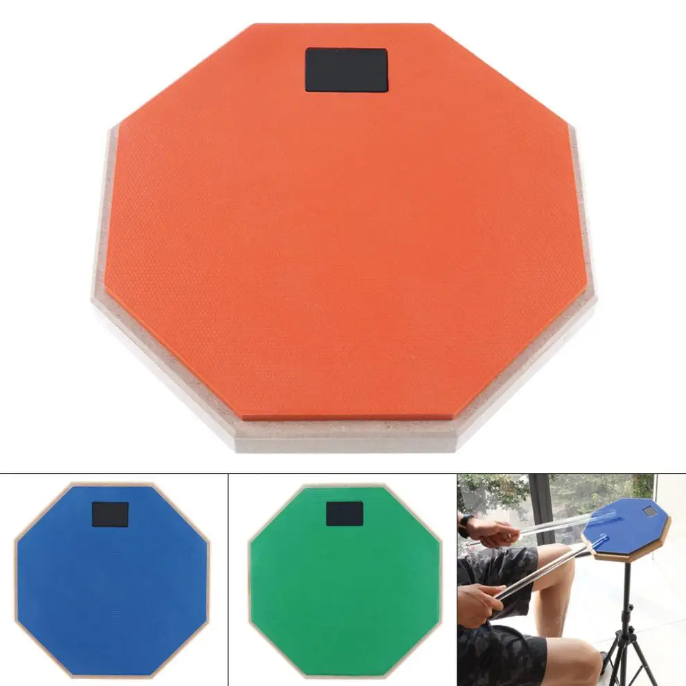 Buy 3 Colors Optional 8 Inch Rubber Wooden Dumb Drum