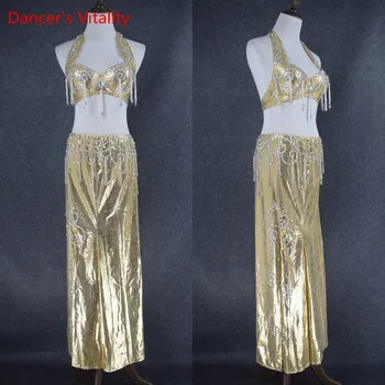 

Fashion Snake Dance Dress Women Belly Dance Performance Clothing Bra+Skirt 2Pcs set for Ladies Stage Competition Dancing Wears
