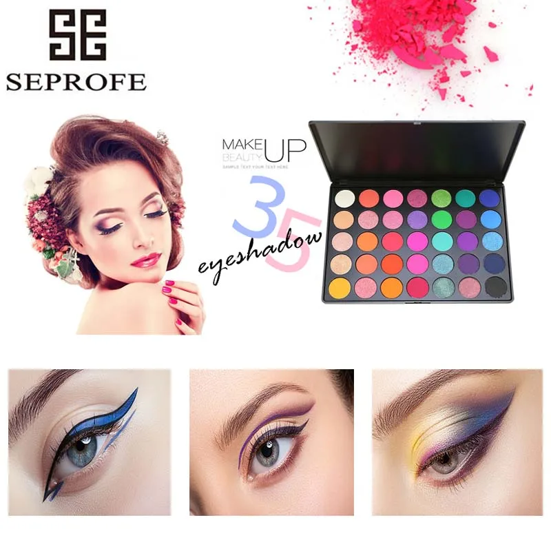Цена 35 цвет тени для век Pallete Великолепная шелковистая косметическая пудра Professional Nature Make up Палетка с дымчатыми оттенками теплый Матовый Сияющий ...