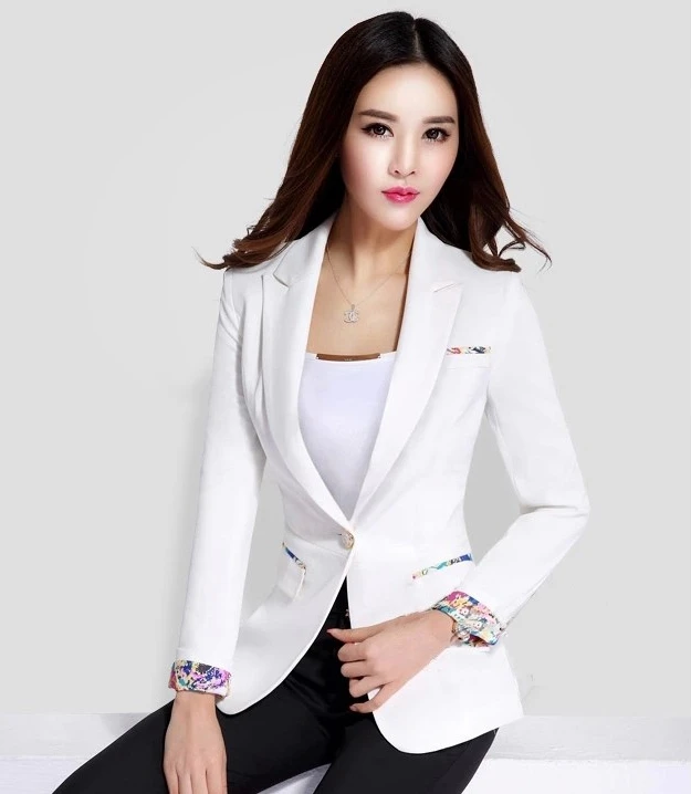 Новые весенние модные женские костюмы в Корейском стиле для отдыха длинная деловая офисная одежда элегантные тонкие гостиничные костюмы на стойке G2442