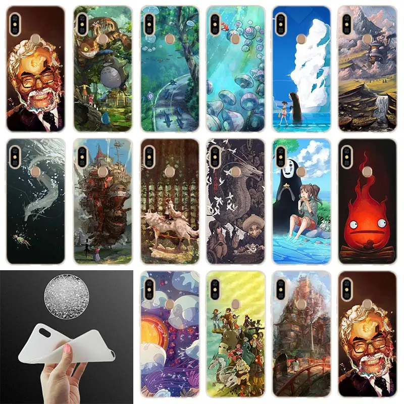 

Phone Case Studio Ghibli Spirited Away Totoro For Xiaomi Redmi Note 7 6 5 4x redmi 7 6pro 6a s2 5a 4a 4x 5plus y3 Cover Coque