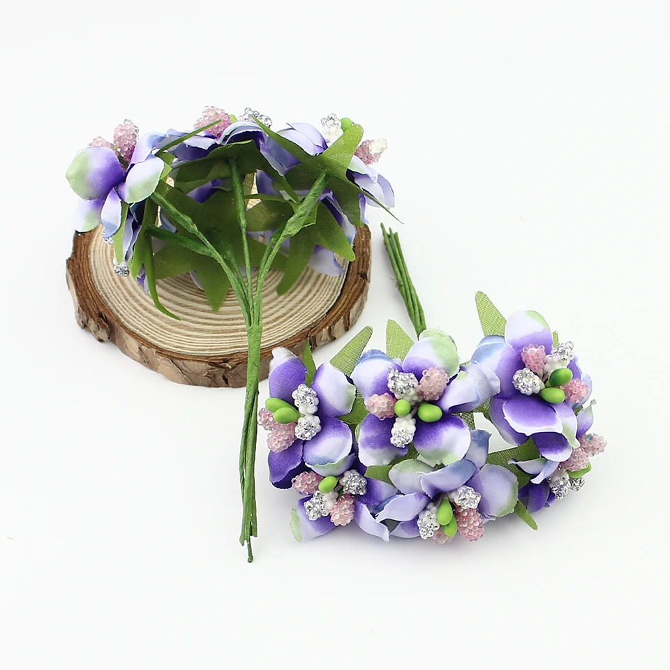 6pcs 3cm Artificial Stamen Bud Berry Artificial flowers for Wedding Candy Box Decoration Scrapbooking DIY wreaths Fake Flowers 6pcs 3cm Artificial Stamen Bud Berry Artificial flowers for Wedding Candy Box Decoration Scrapbooking DIY wreaths Fake Flowers