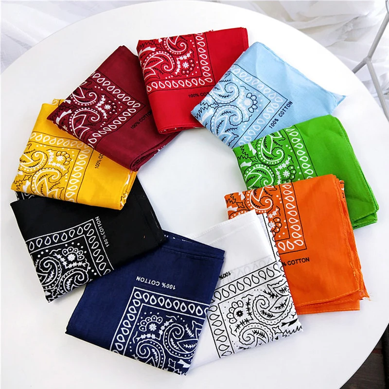

Hip Hop Pattern Scarves Bandana Women Men Fashion Headscarf Elegant Halstuch Small Square Scarf Neckerchief Hair Tie Band Unisex