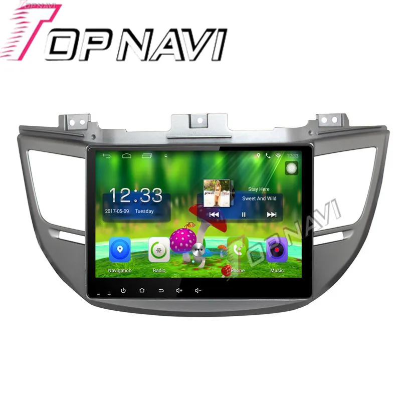 Topnavi 10 1 Quad Core Android 6 0 Car font b GPS b font Navigation For