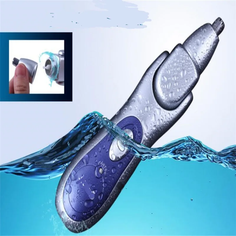 Lavável barba elétrica e nariz grooming trimmer barbeador facial navalha vibrissa clipper recarregável konk tesoura de cabelo