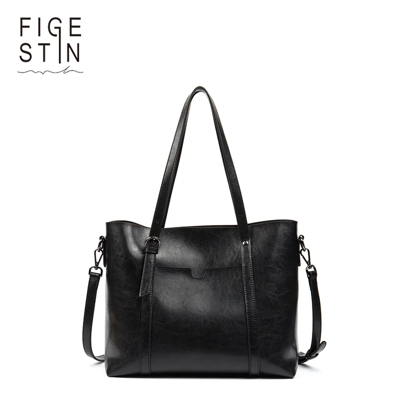 

Figestin Women Leather Handbags High Quality Luxury Handbags Women Bags Designer Top-Handle Bags Ladies Leather Shoulder Bags