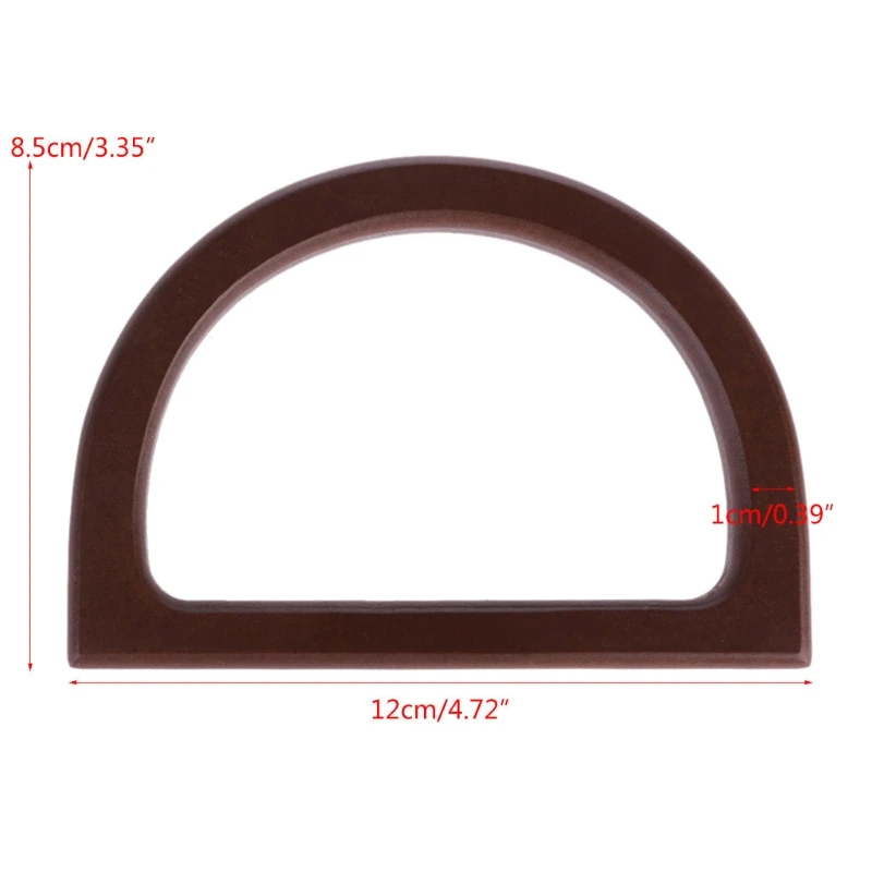 12X8,5 см коричневый деревянный ди ручки сверху для швейных мешок, ручка ручкой ручки Дерево ремесел Материал Бесплатная доставка
