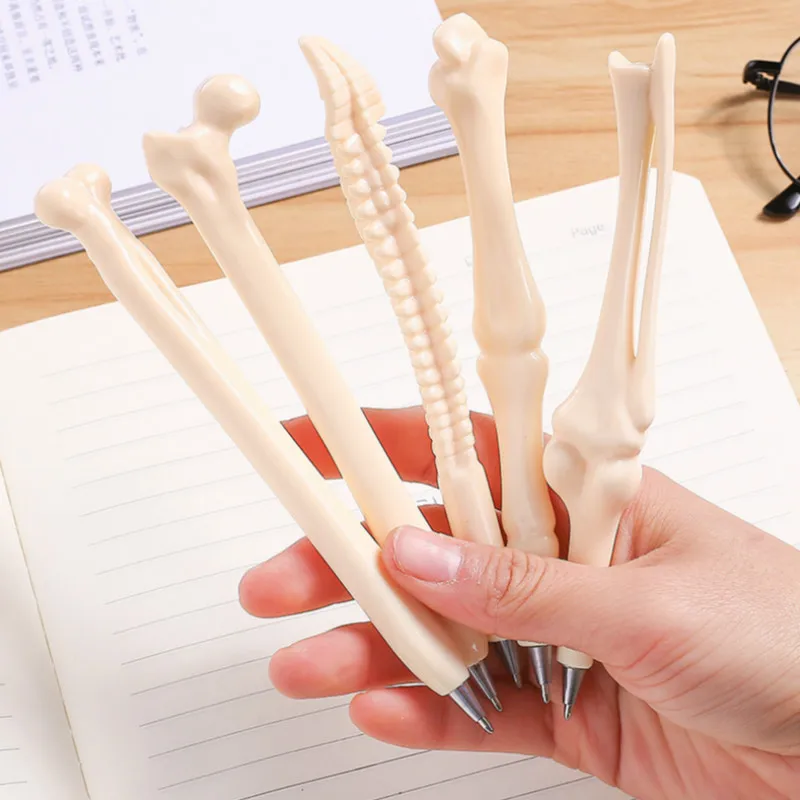 

1pcs Sell White Bone Ballpoint Pens Student Ball Point Pen School Office Supplies Learning Stationery Wholesale