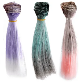 

[wamami] Straight Hair Extension/Diy Hair Wig/Hair Piece For BJD Dollfie 1pc Colorful