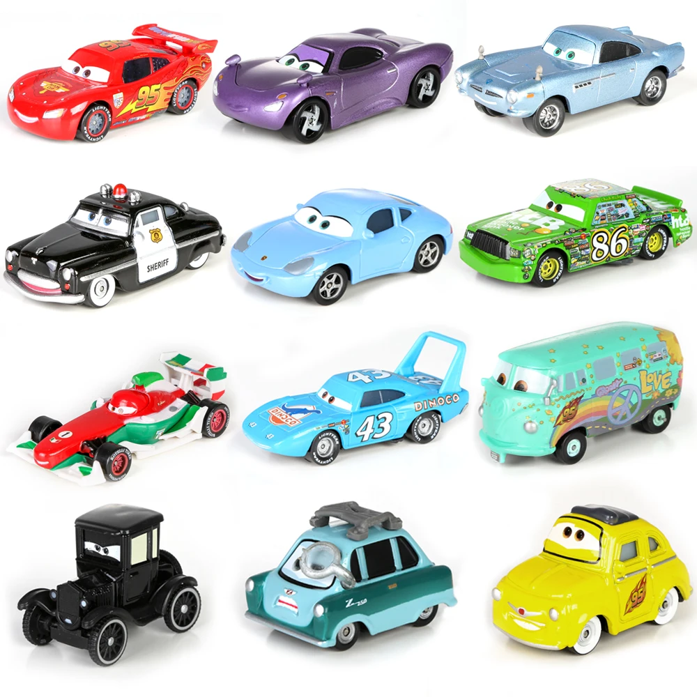 

Disney Pixar Cars 3 Lightning McQueen Jackson Storm Mater 1:55 Diecast Metal Alloy Model Car Toy Christmas Gifts Children Boys