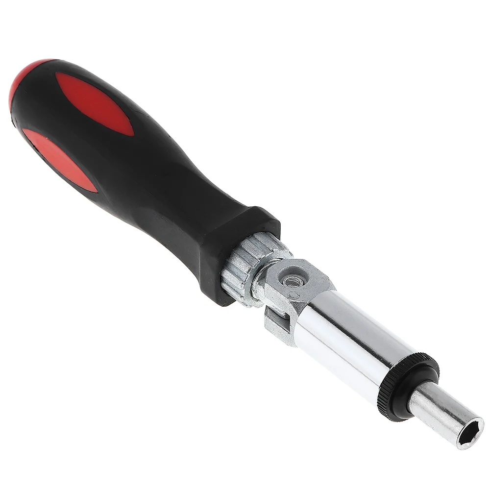 

NEW 0-180 Degrees Multifunctional Ratchet Screwdriver Wrench with 1/4 Inch Inner Hexagon Interface Support Turning Right or Left