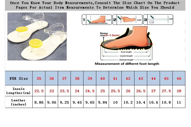 SWYIVY/женские сандалии; Вьетнамки с фруктами; нескользящая женская повседневная обувь на плоской подошве; прозрачные сандалии; женские пляжные сандали для досуга из пвх; большой размер 40