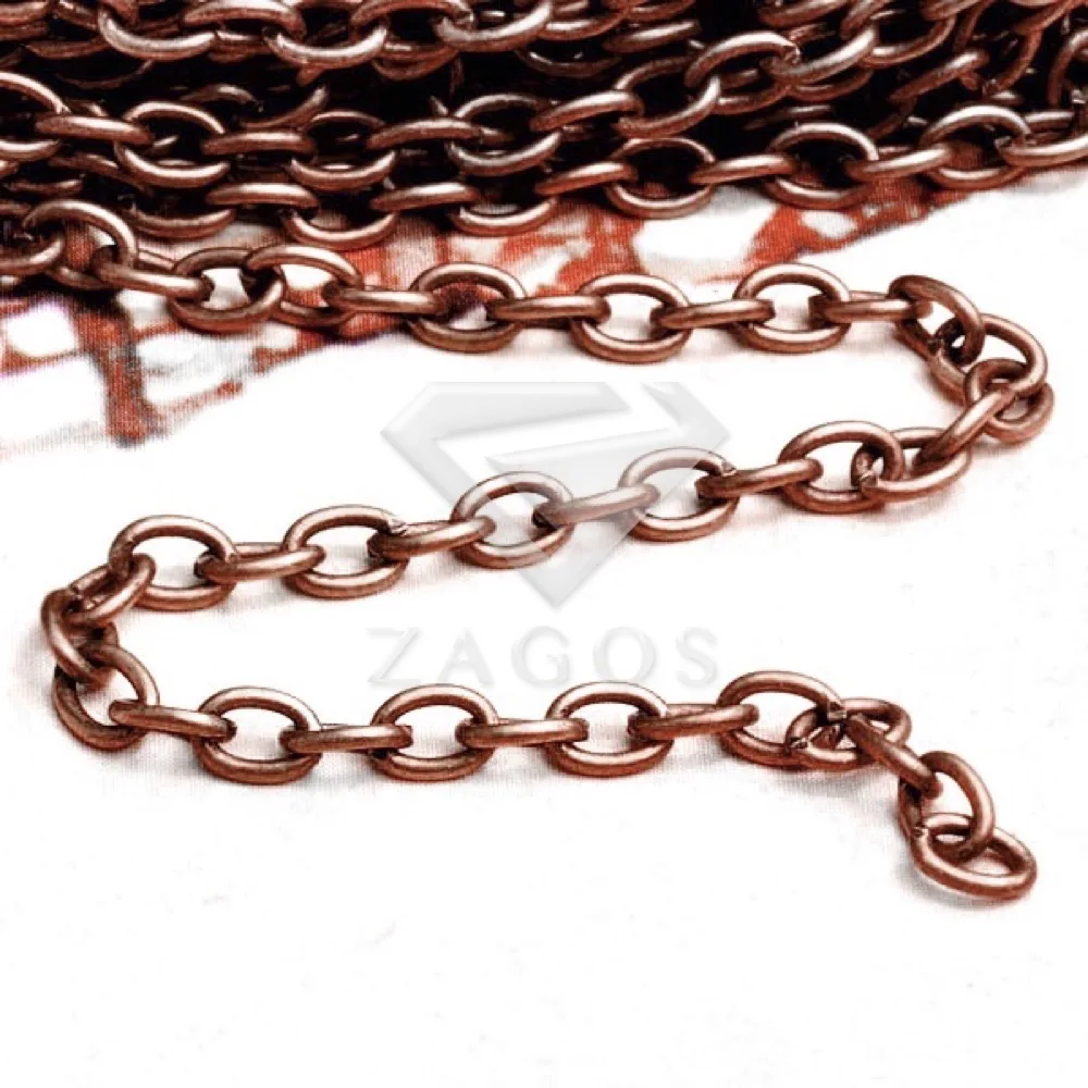 4 м железо 0,9x3x5 мм кабель Незаконченные цепочки ремесло ювелирные изделия DIY Изготовление подходит браслет ожерелье CH0113 4 цвета на выбор - Цвет: Antique Copper