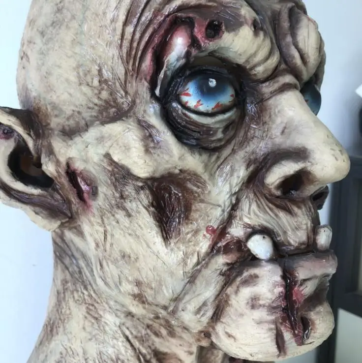 На голову полностью, из латекса накладные инопланетяне Косплей Маскарад Необычные наряды Карнавальная маска Хэллоуин взрослых маска зомби