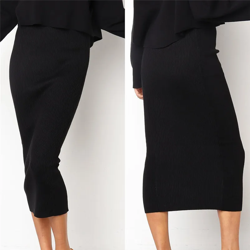 HOT sell Fashion 2018 Summer style skirts womens Sexy High-Waist Bodycon Long Skirt Hip Slim Straight Skirt Femme Saia A16#N (4)