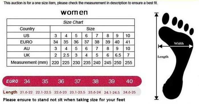 women shoe size