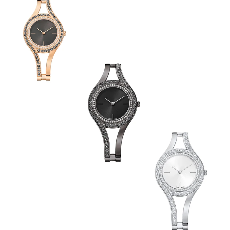 

Fanier Copy 1:1 High Quality Original Design Asymmetric Modern Delicate Mode Elegant Female Clock tipo Free Package