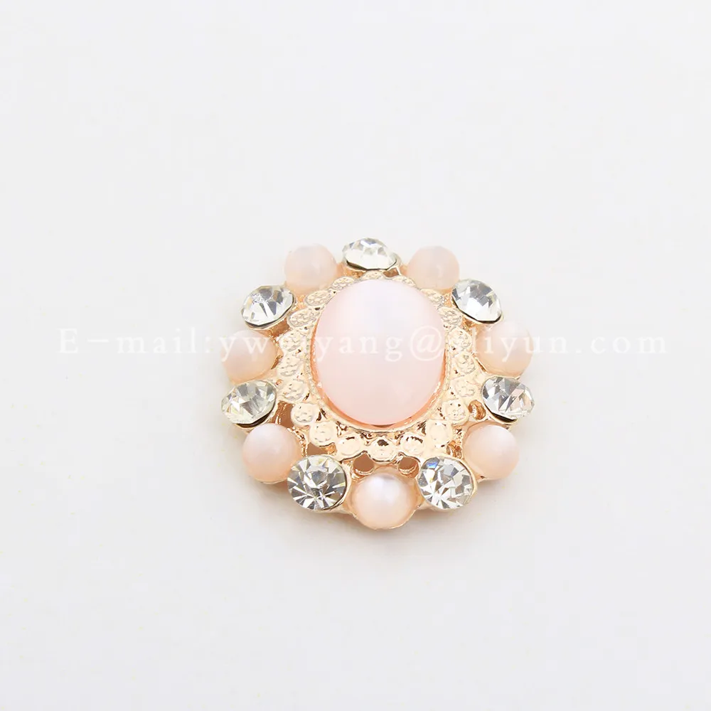 

Crystal Rhinestones Buttons Metal Button Decoration for Wedding Dress Applied to Clothing Evening Dresses BC-0134
