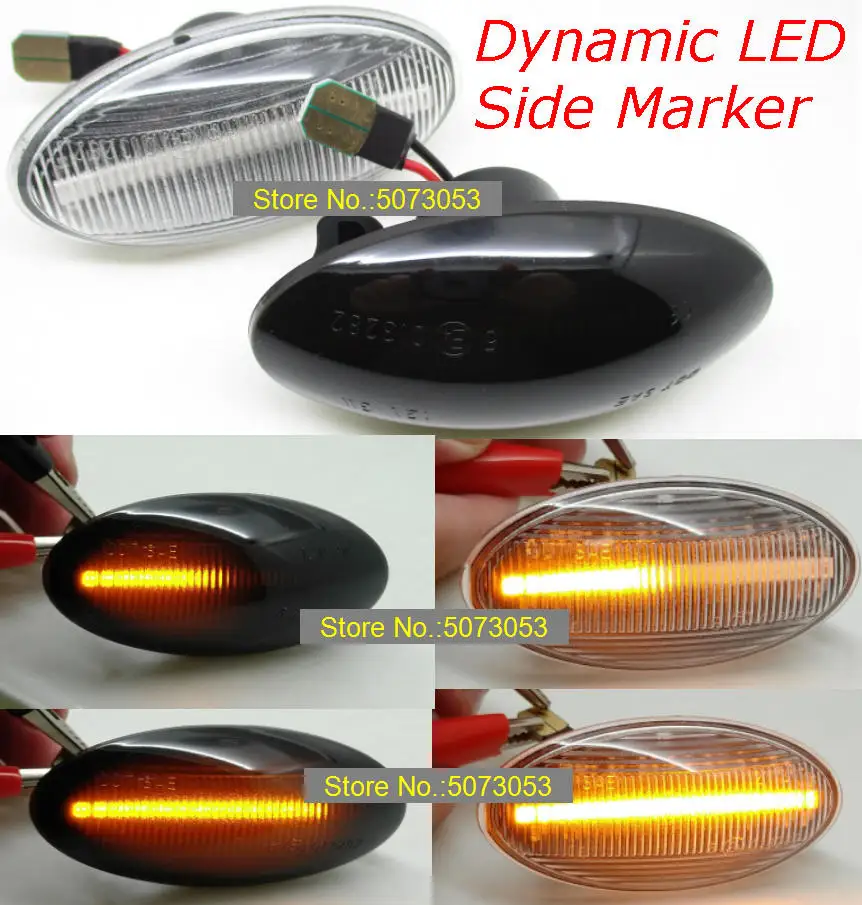 

2PCS Led Dynamic Side Marker Turn Signal Light Sequential Blinker Light For Suzuki Swift Alto SX4 Jimmy Vitar