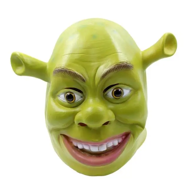 

Green Shrek Latex Masks Movie Cosplay Prop Adult Animal Party Mask for Halloween