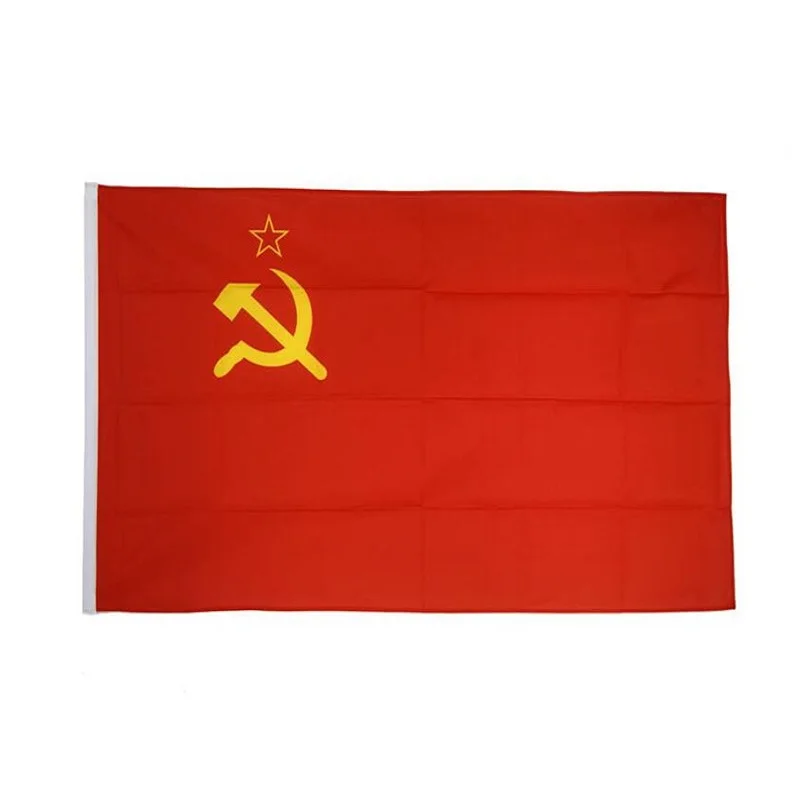

High quality Red Revolution Union of Soviet Socialist Republics USSR Flag Soviet Union Russian Banner 90cm*150cm