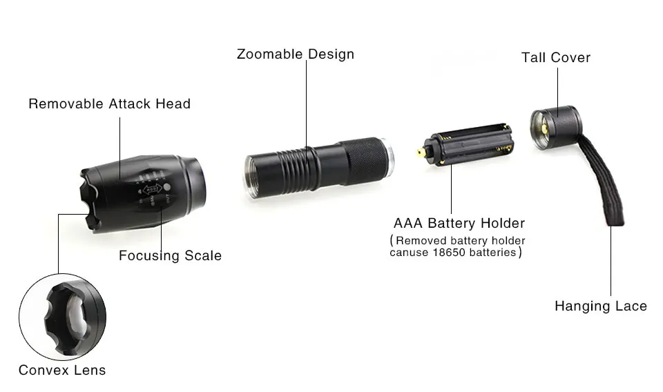 Cree T6 flashlight(4)