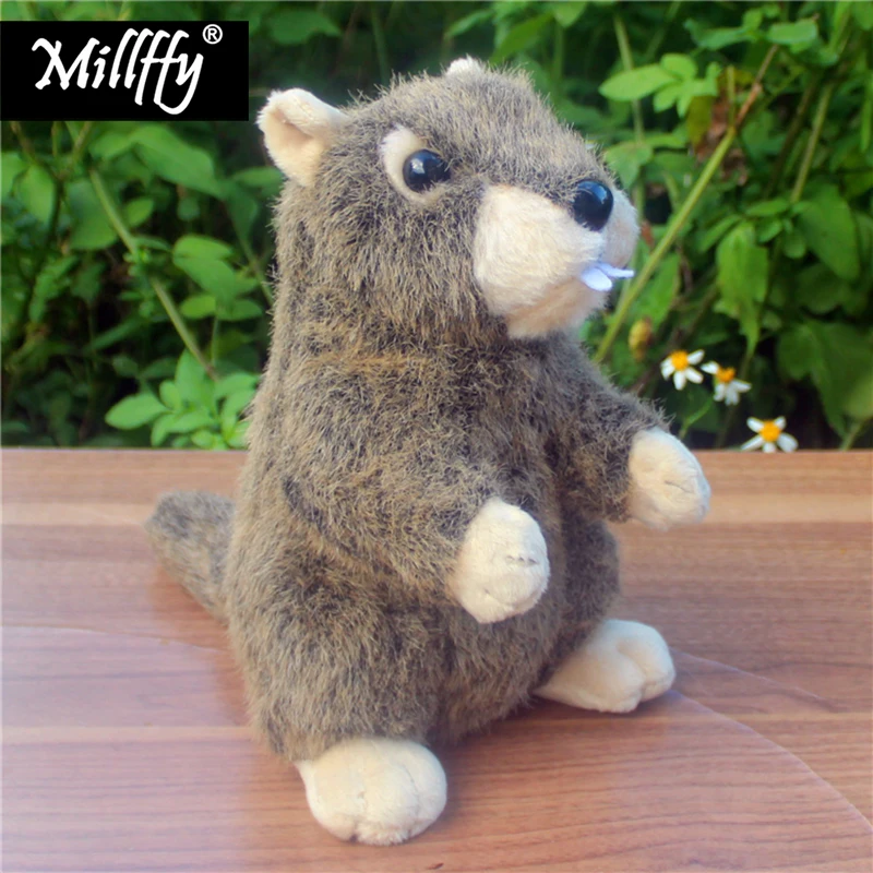 

Millffy 21cm New Arrival Realistic Plush Marmot Toy Soft Toy Lifelike Plushie Marmot Doll Peluches for Kids