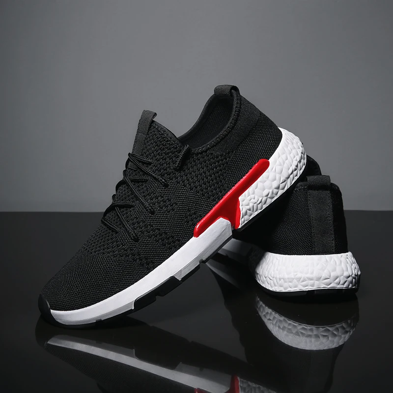 

LSYSAG New Breathable Outdoor Running Shoes Men Trainers Lace Up Mesh Sneakers Lightweight Comfortable Fashion Footwear Basket