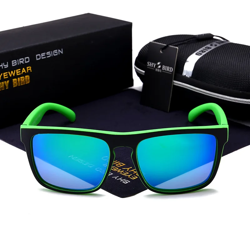 Поляризованные мужские солнцезащитные очки из алюминиево-магниевого сплава, солнцезащитные очки для вождения, прямоугольные солнцезащитные очки для мужчин Oculos masculino