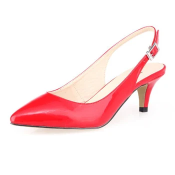 

High Quality Brand Designer Hasp Shoes Patent Leather Studded Slingback Heels Sandals Sexy Women High Heels Sandals Pumps Z151