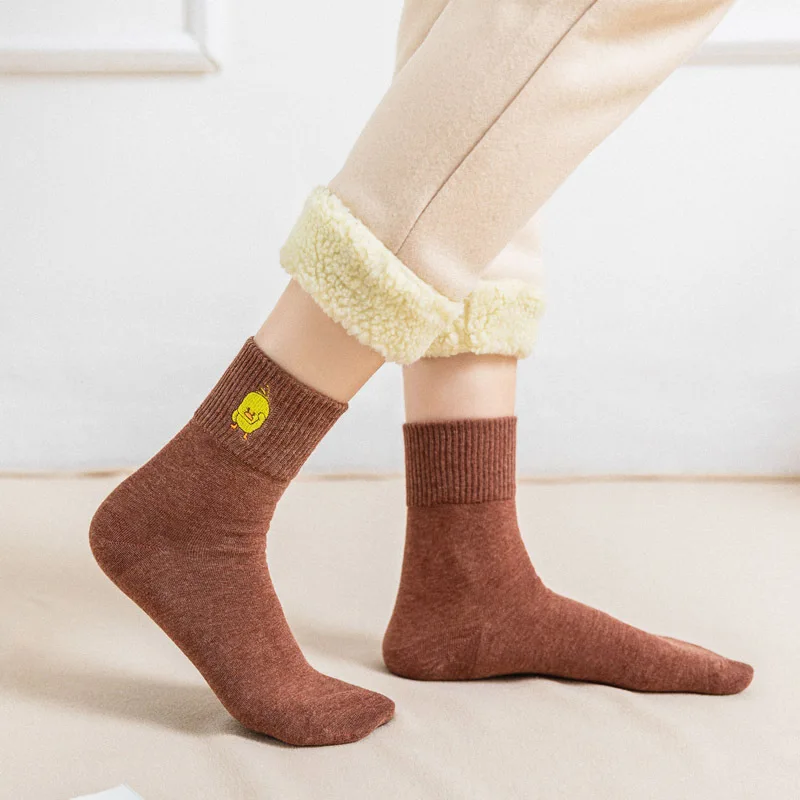 Jeseca/носки; распродажа; милые женские носки с животным принтом; сезон осень-зима; толстые теплые носки в стиле Харадзюку; уличная одежда; Рождественский подарок